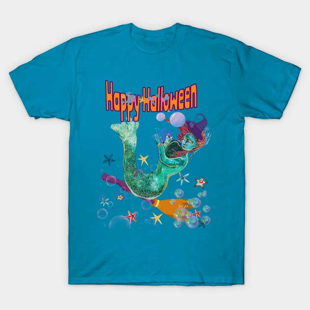 Trick trick trick or Halloween T-Shirt by LuluCybril